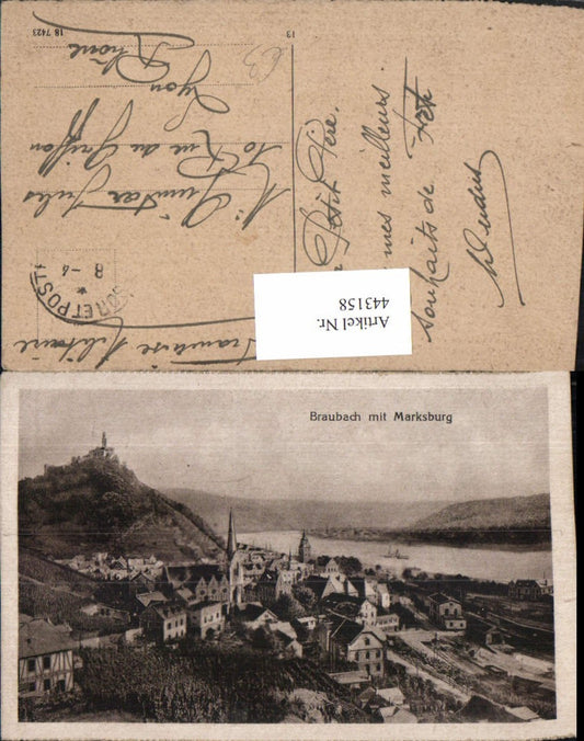 443158,Braubach Totale m. Marksburg Burg