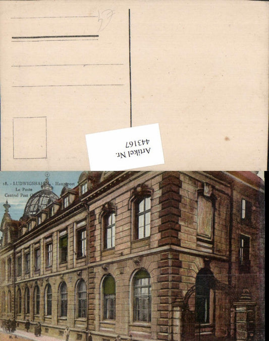 443167,Ludwigshafen Hauptpost Postamt Gebäude