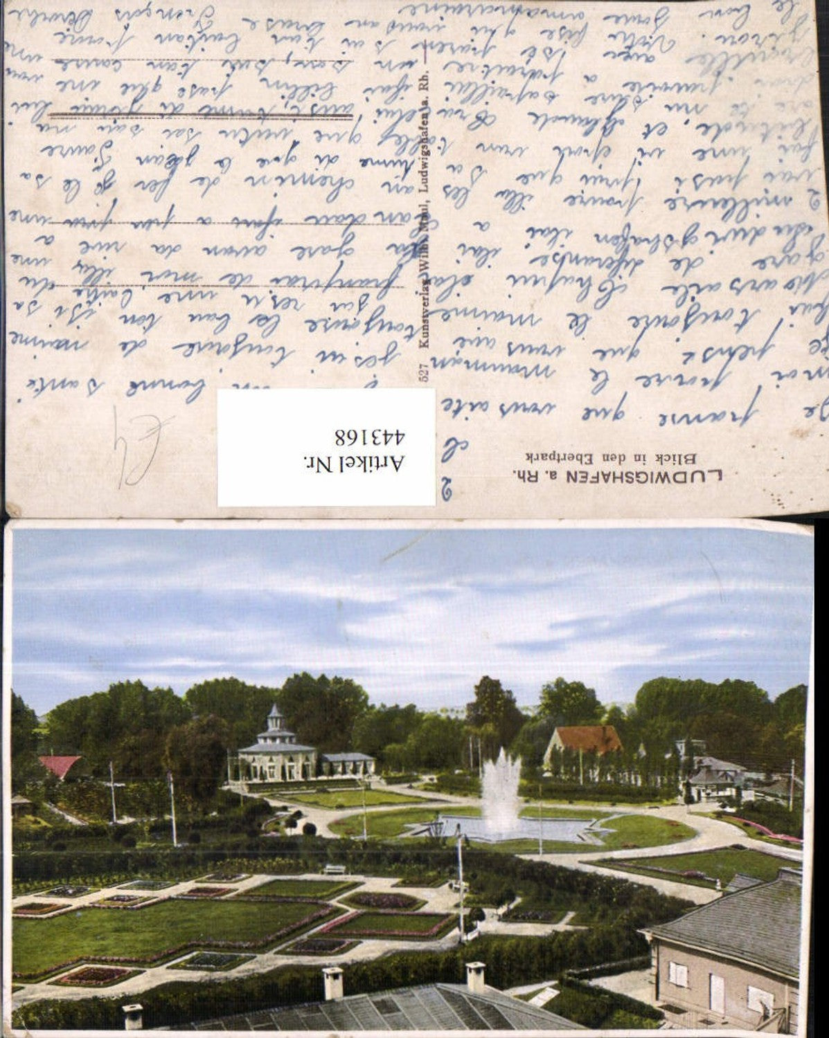 443168,Ludwigshafen am Rhein Blick in den Ebertpark Park