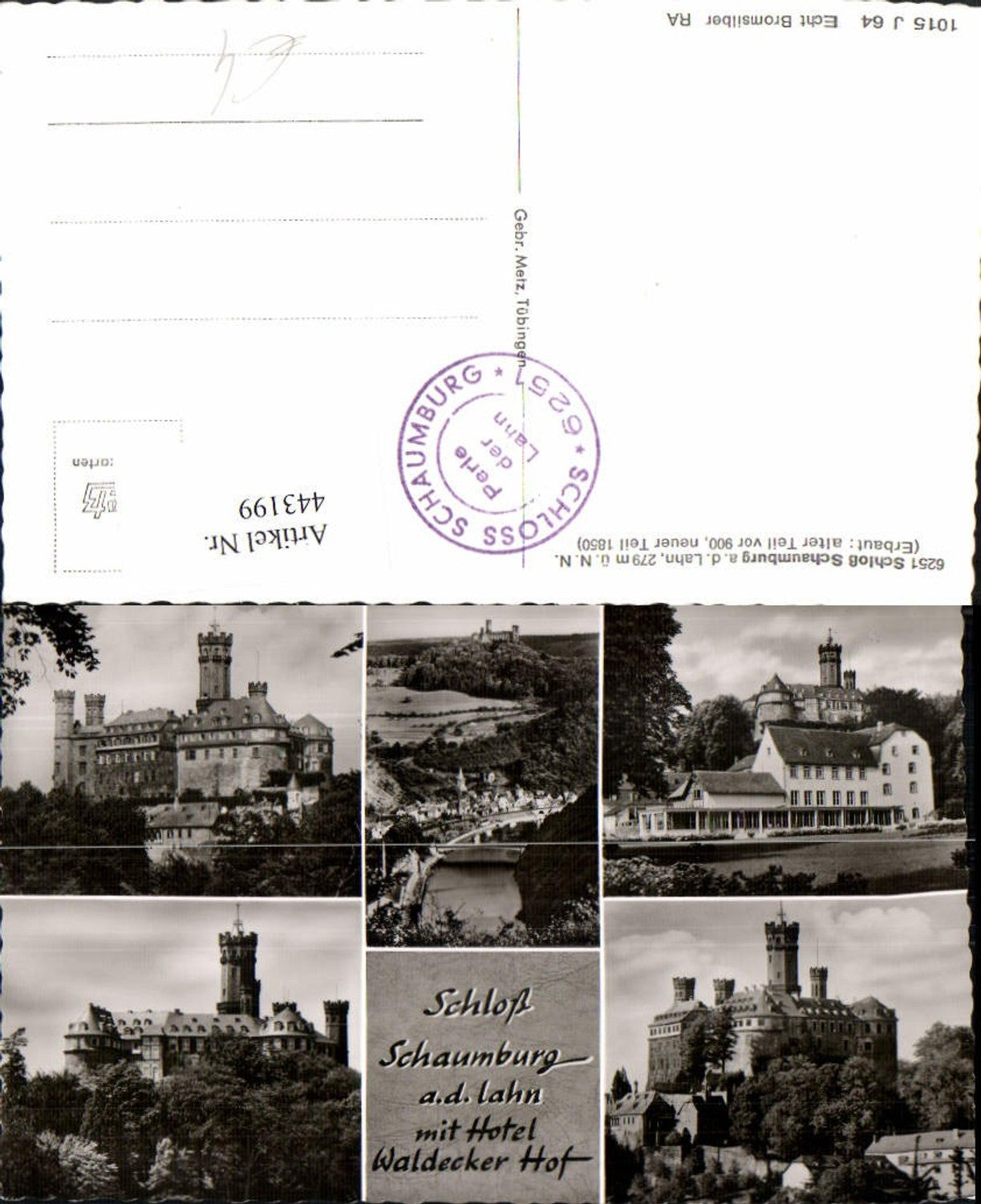 443199,Schloss Schaumburg an d. Lahn b. Balduinstein Mehrbildkarte