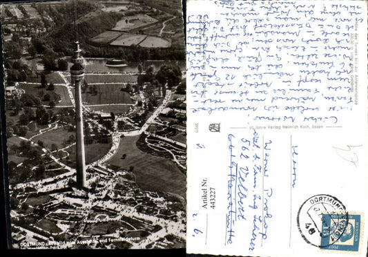 443227,Dortmund Aussichts- und Fernmeldeturm Turm Fliegeraufnahme