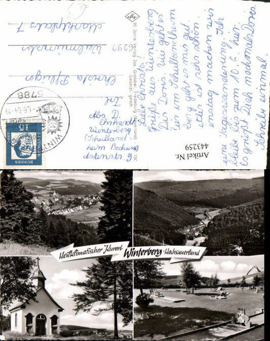 443259,Winterberg im Hochsauerland Totale Kapelle Minigolf Mehrbildkarte
