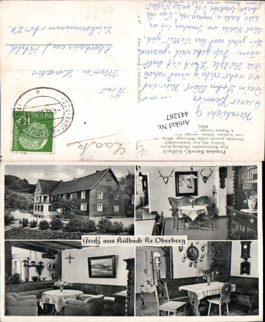 443267,Külbach b. Brüchermühle Pension Bursch Mehrbildkarte