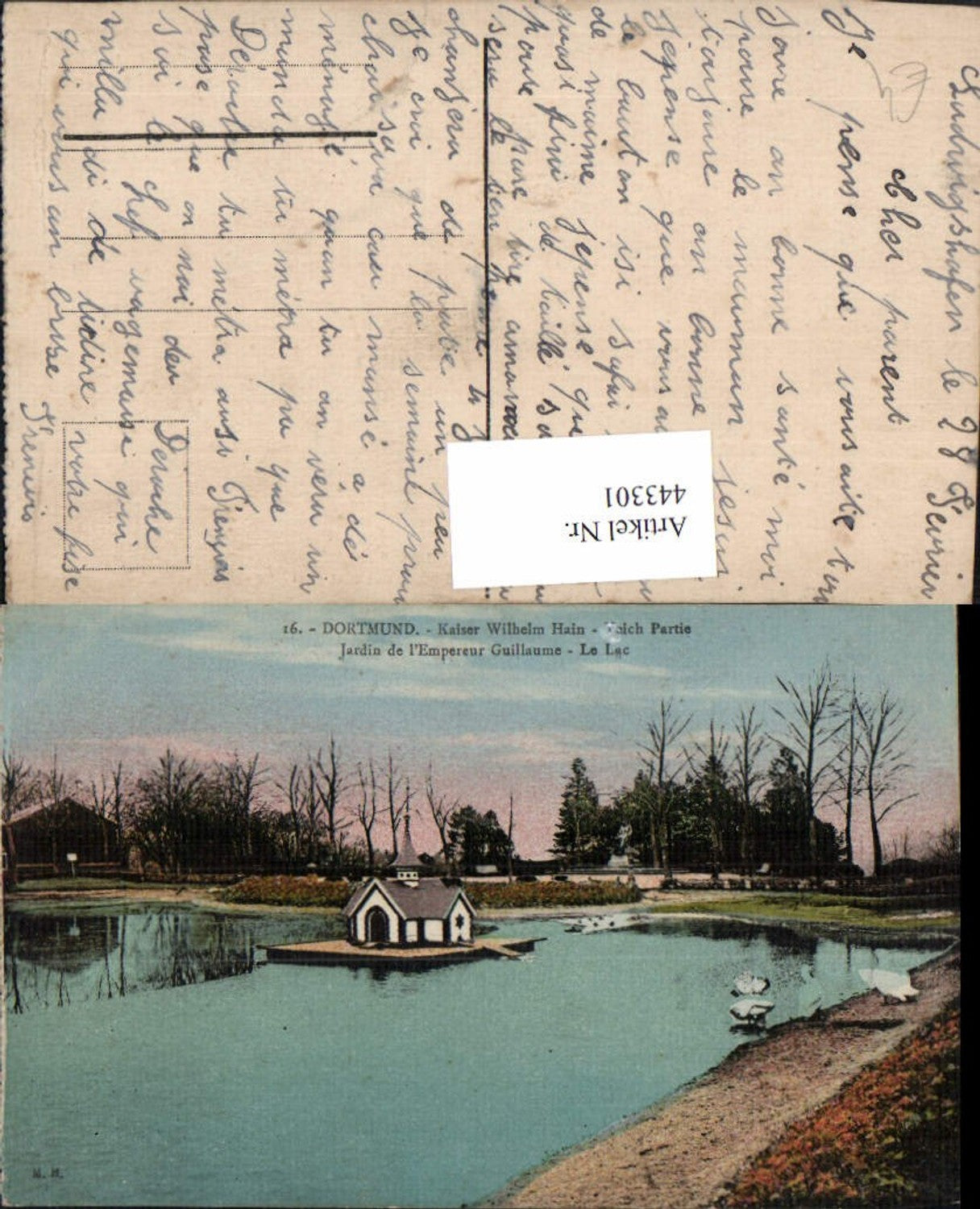 443301,Dortmund Kaiser Wilhelm Hain Teich Partie