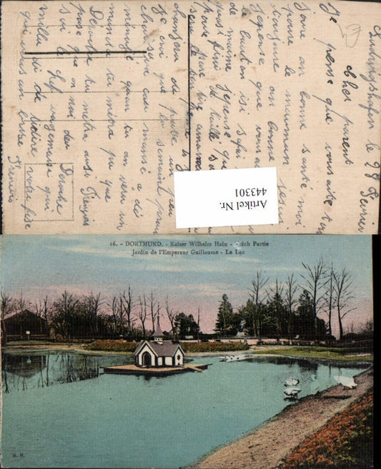 443301,Dortmund Kaiser Wilhelm Hain Teich Partie