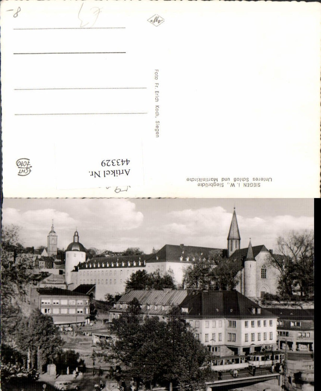 443329,Siegen Siegbrücke Brücke Schloss u. Martinikirche