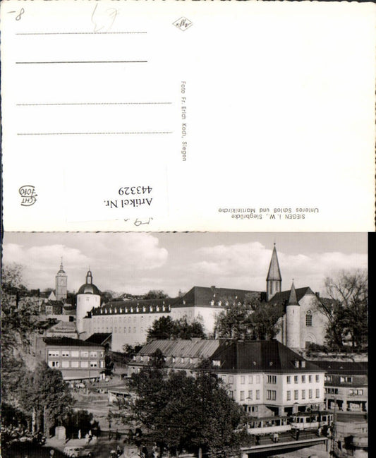 443329,Siegen Siegbrücke Brücke Schloss u. Martinikirche