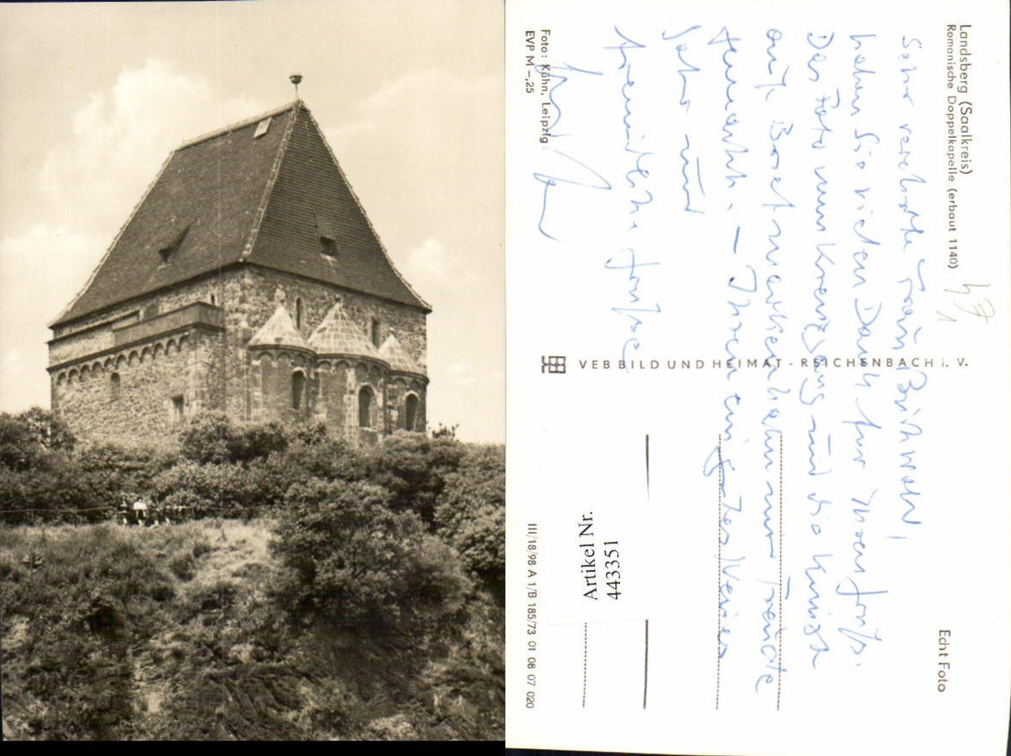 443351,Landsberg Romanische Doppelkapelle Kapelle pub VEB