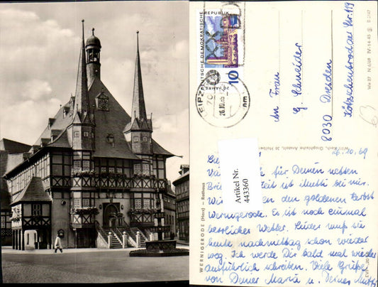 443360,Wernigerode im Harz Rathaus Gebäude Brunnen