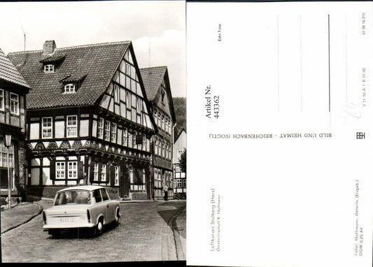 443362,Stolberg im Harz Gastwirtschaft R. Hoffmann Trabi Trabant pub VEB