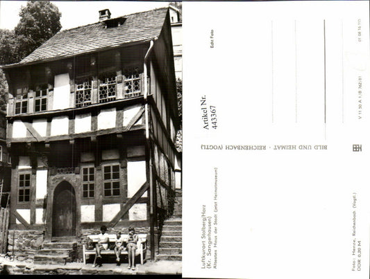 443367,Stolberg im Harz Ältestes Haus der Stadt Museum pub VEB