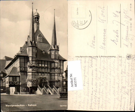 443371,Wernigerode im Harz Rathaus Gebäude