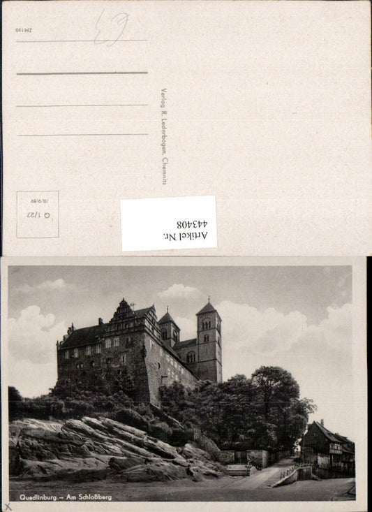 443408,Quedlinburg Schlossberg Schloss Kirche