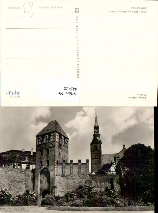 443428,Tangermünde Roßfurt Turm Kirche pub VEB