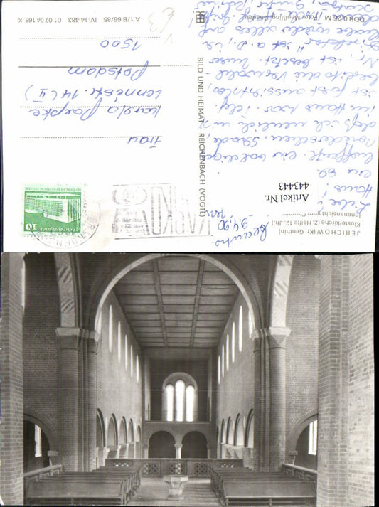 443443,Jerichow Klosterkirche Kirche Innenansicht pub VEB