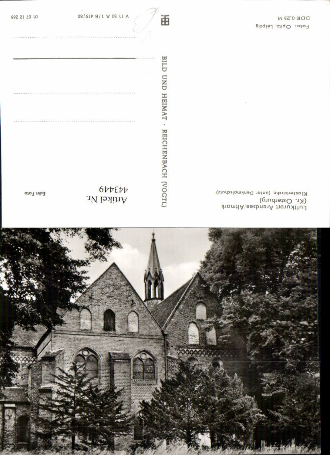 443449,Arendsee Altmark Klosterkirche Kirche pub VEB