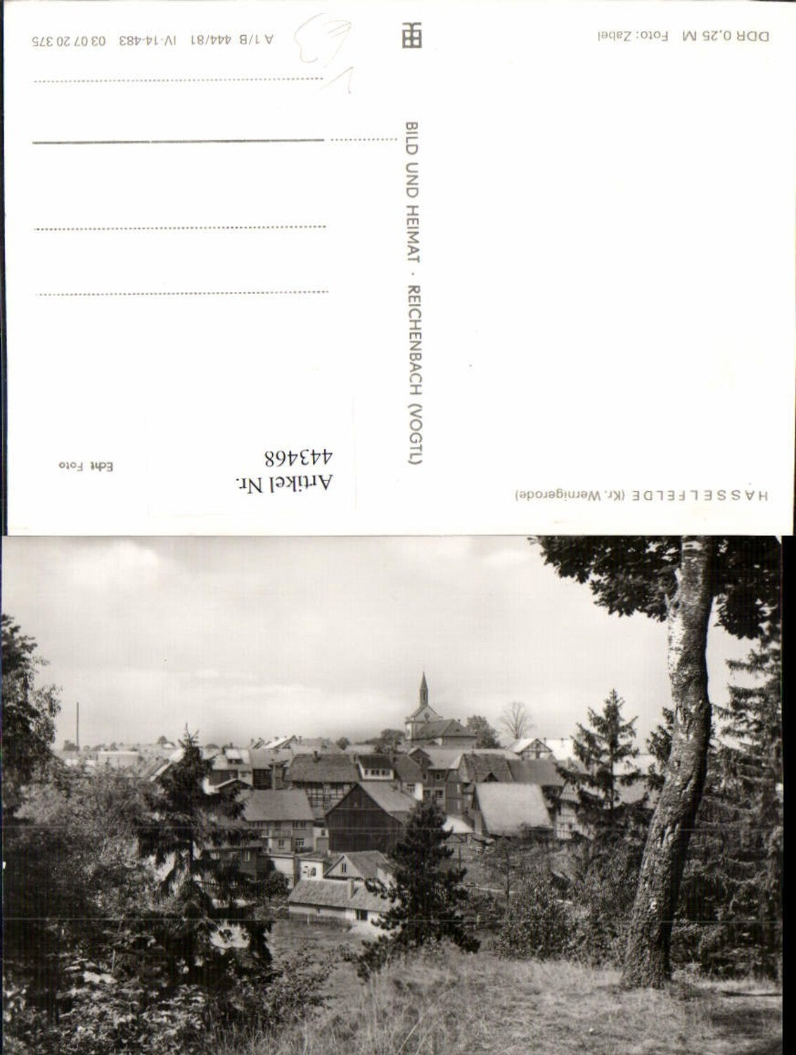 443468,Hasselfelde Teilansicht pub VEB