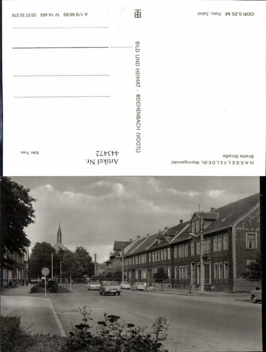 443472,Hasselfelde Breite Straße Straßenansicht pub VEB