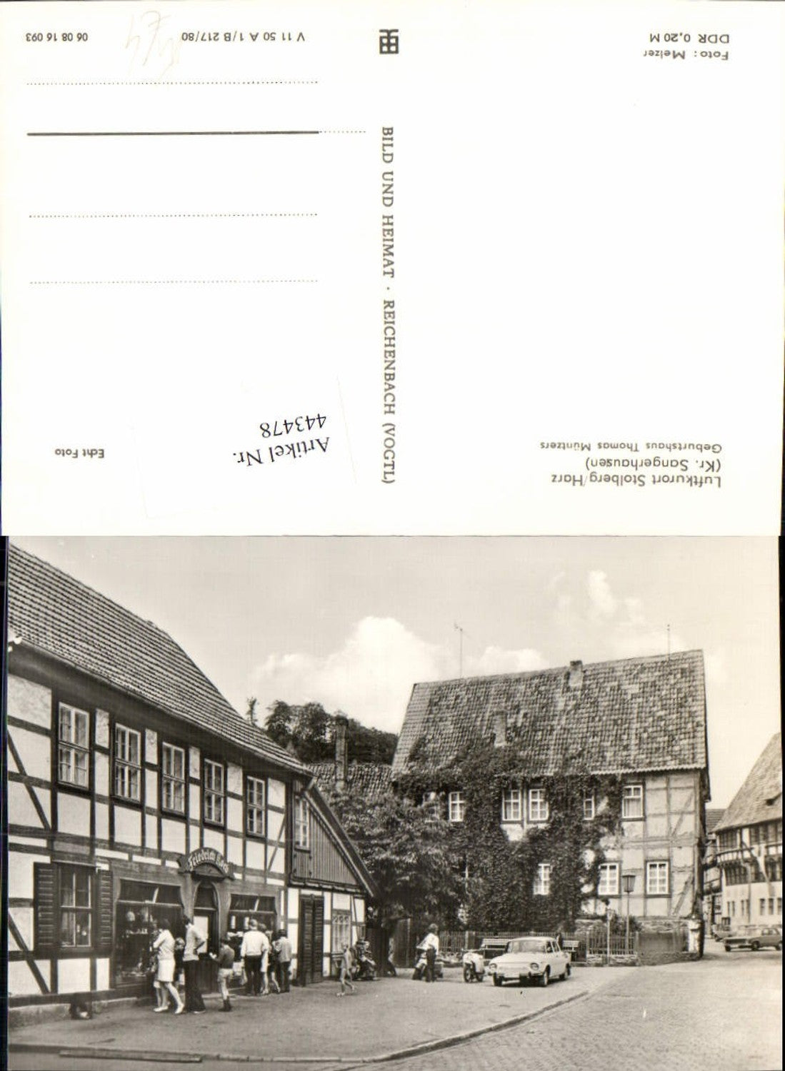 443478,Stolberg im Harz Geburtshaus Thomas Müntzers Trabi pub VEB