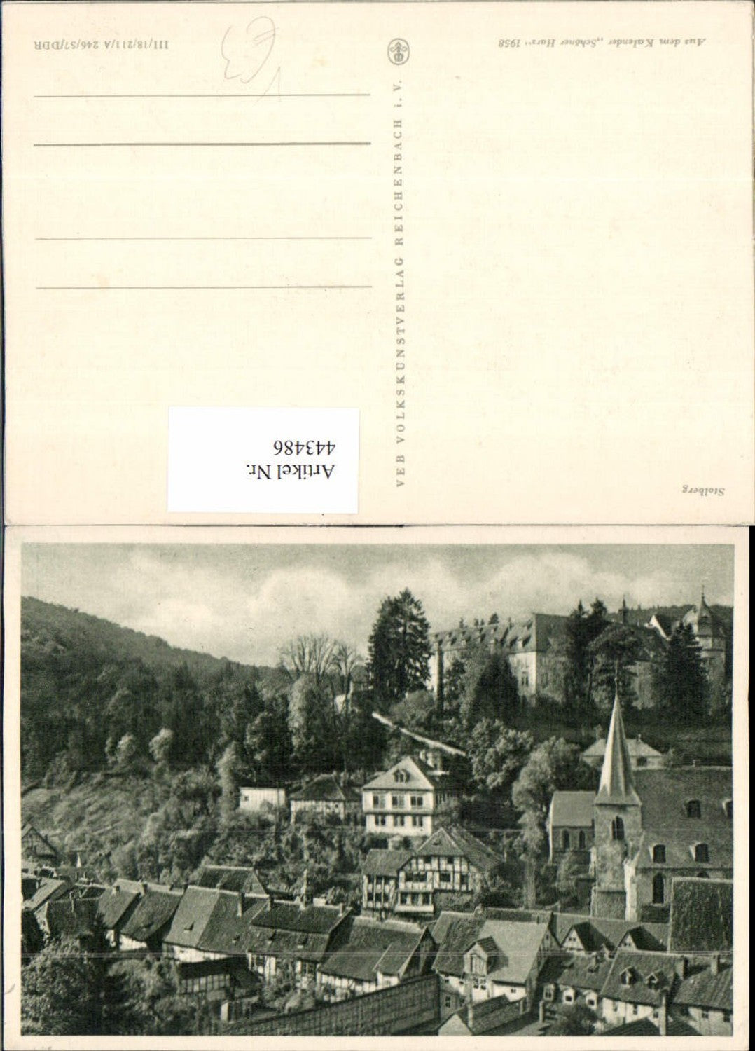 443486,Stolberg im Harz Teilansicht pub VEB