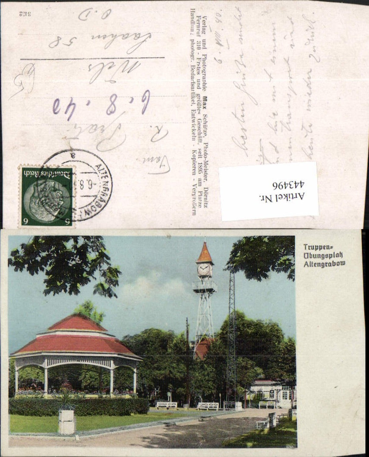 443496,Altengrabow b. Möckern Truppenübungsplatz Pavillon