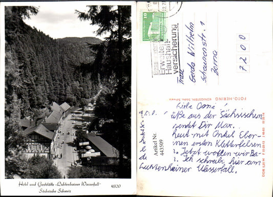 443509,Sächsische Schweiz Hotel Gaststätte Lichtenhainer Wasserfall pub Foto Hering