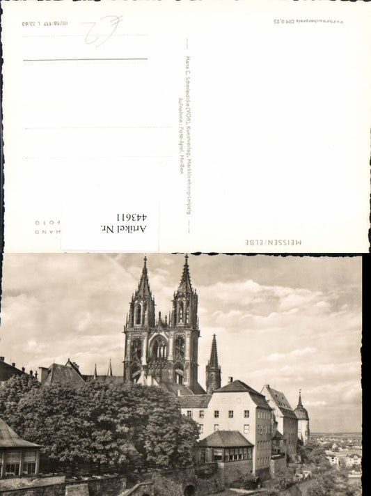 443611,Meißen an d. Elbe Teilansicht Kirche