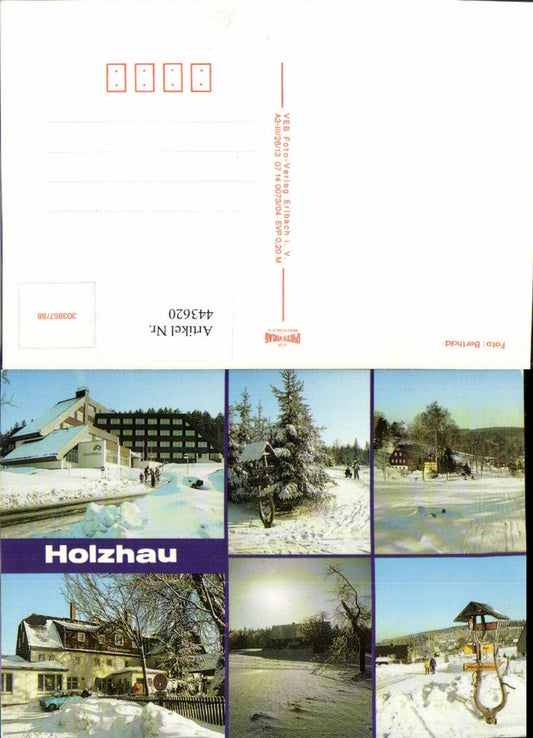 443620,Holzhau b. Rechenberg-Bienenmühle Winterbilder Mehrbildkarte