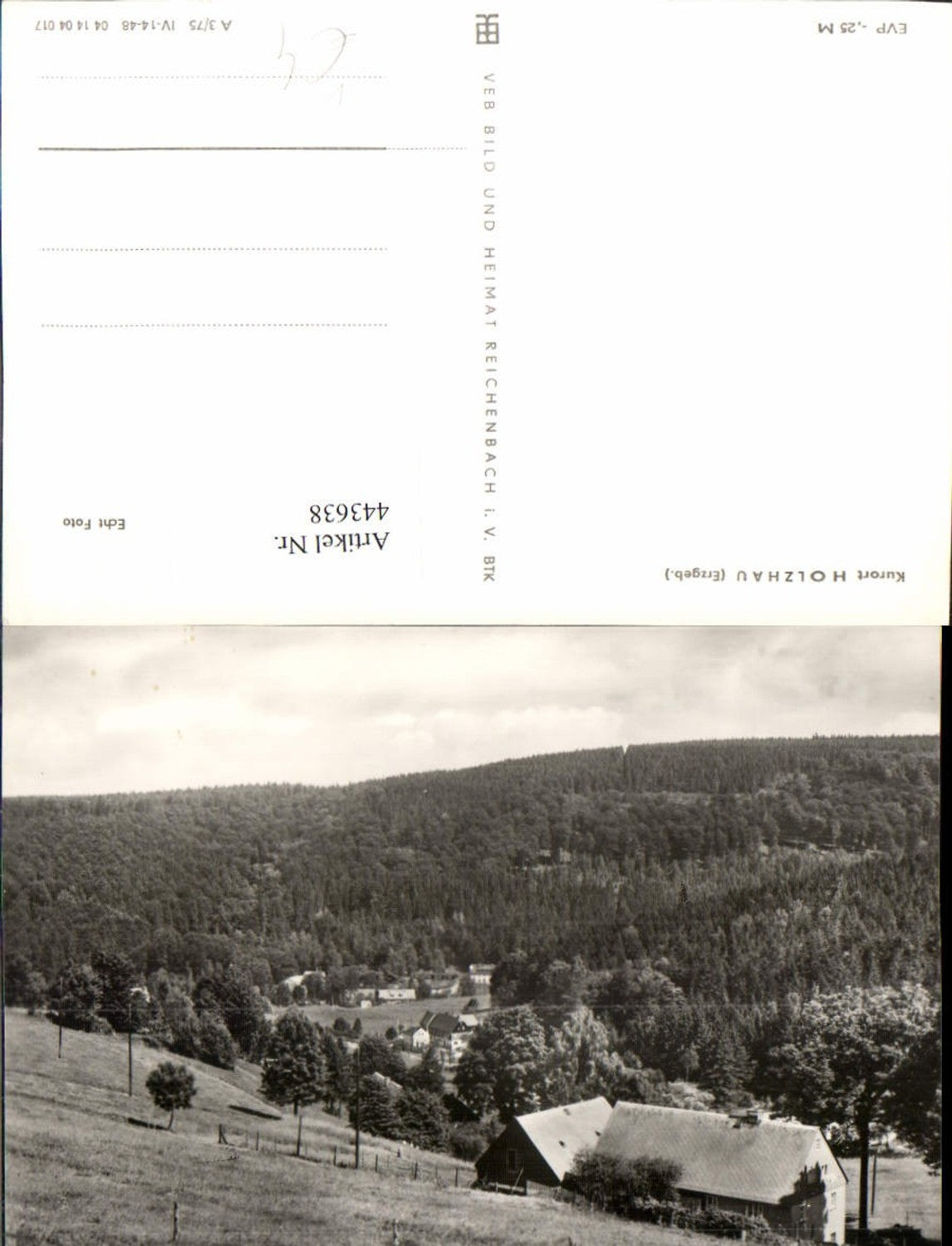 443638,Holzhau im Erzgebirge Teilansicht pub VEB