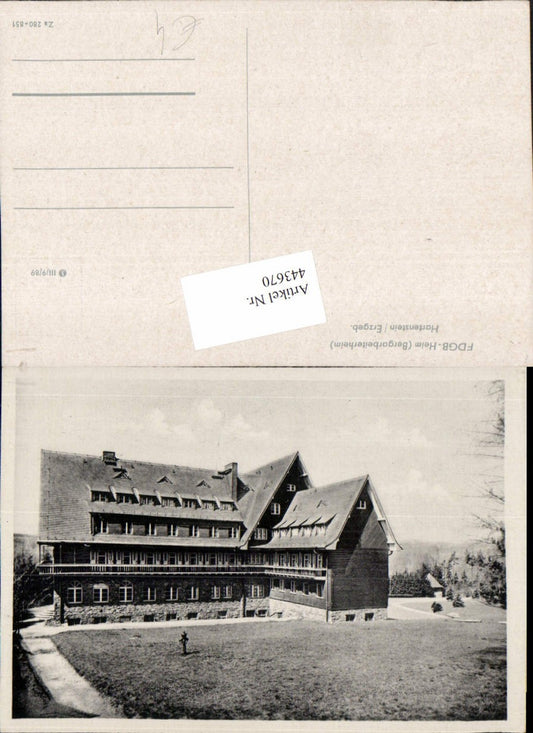 443670,Hartenstein im Erzgebirge FDGB-Heim Bergarbeiterheim