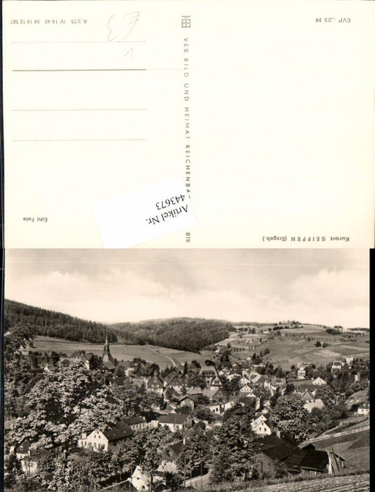 443673,Seiffen im Erzgebirge Totale pub VEB