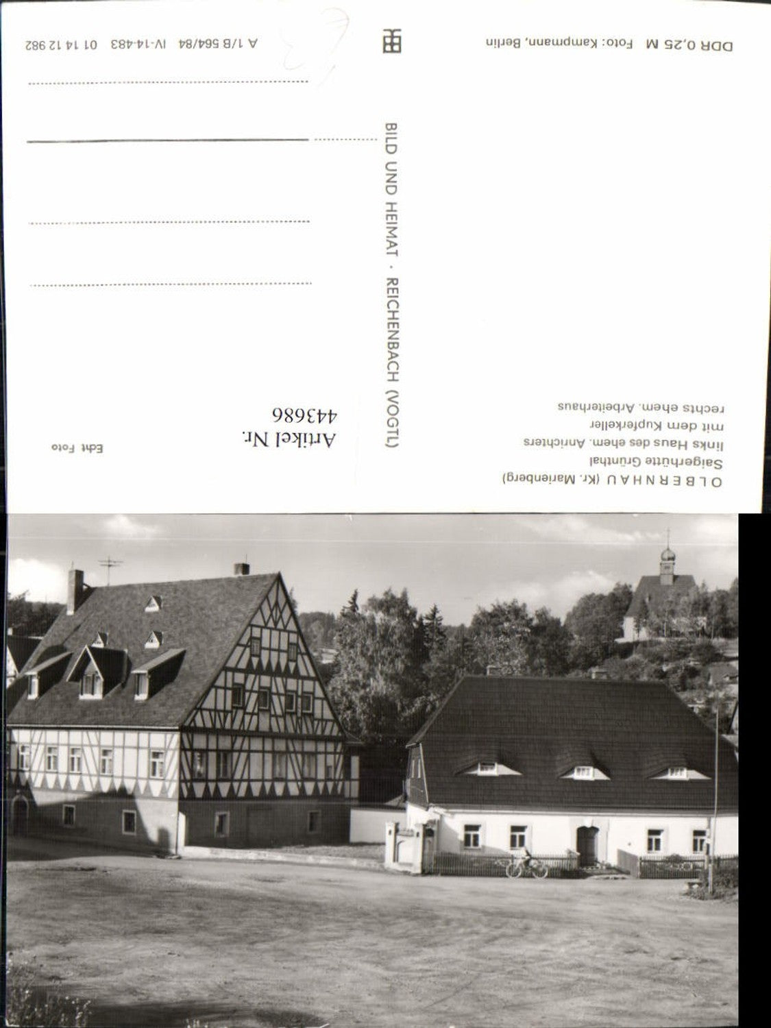 443686,Olbernhau Saigerhütte Grünthal pub VEB
