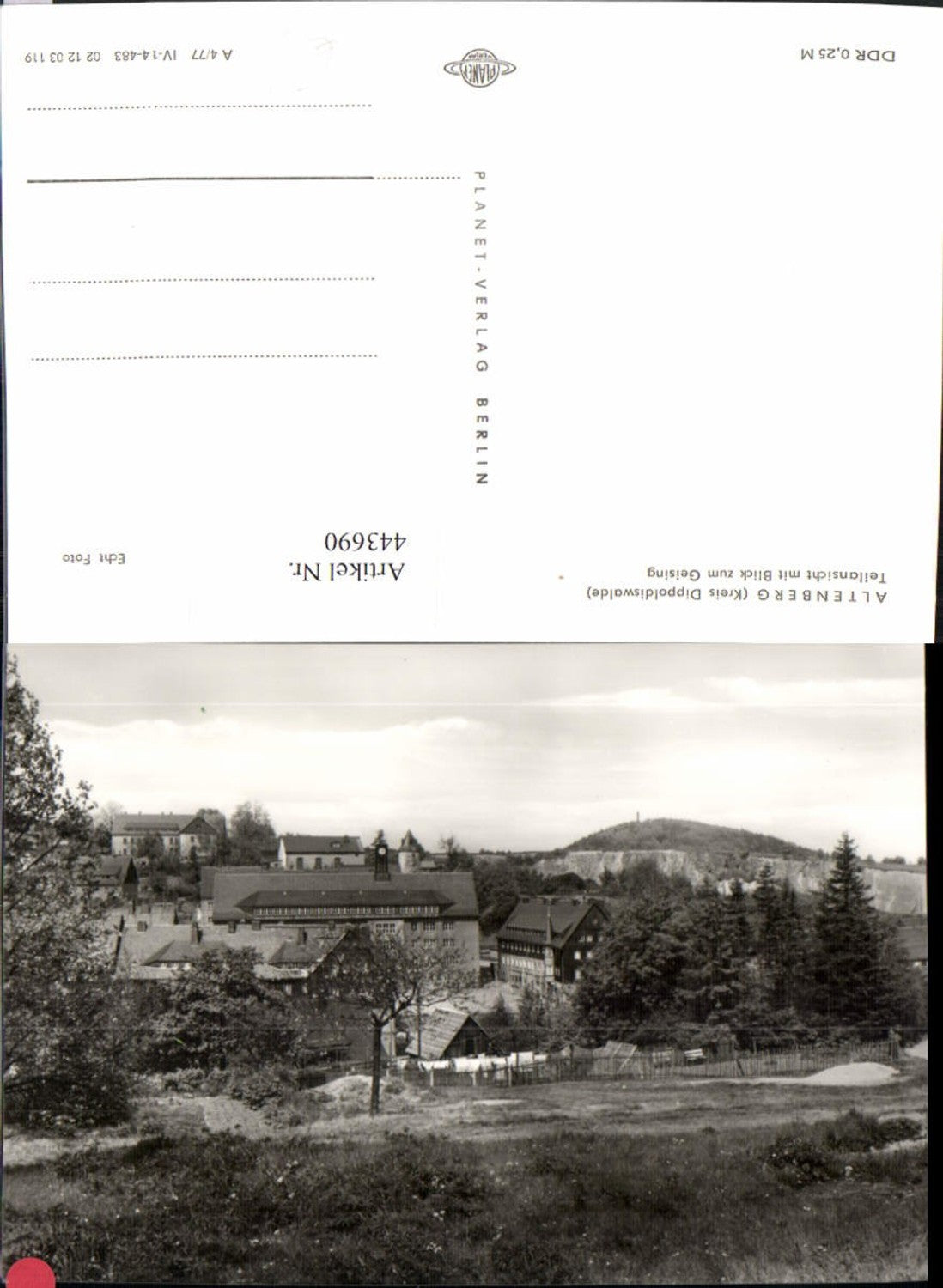 443690,Altenberg Teilansicht m. Blick zum Geising