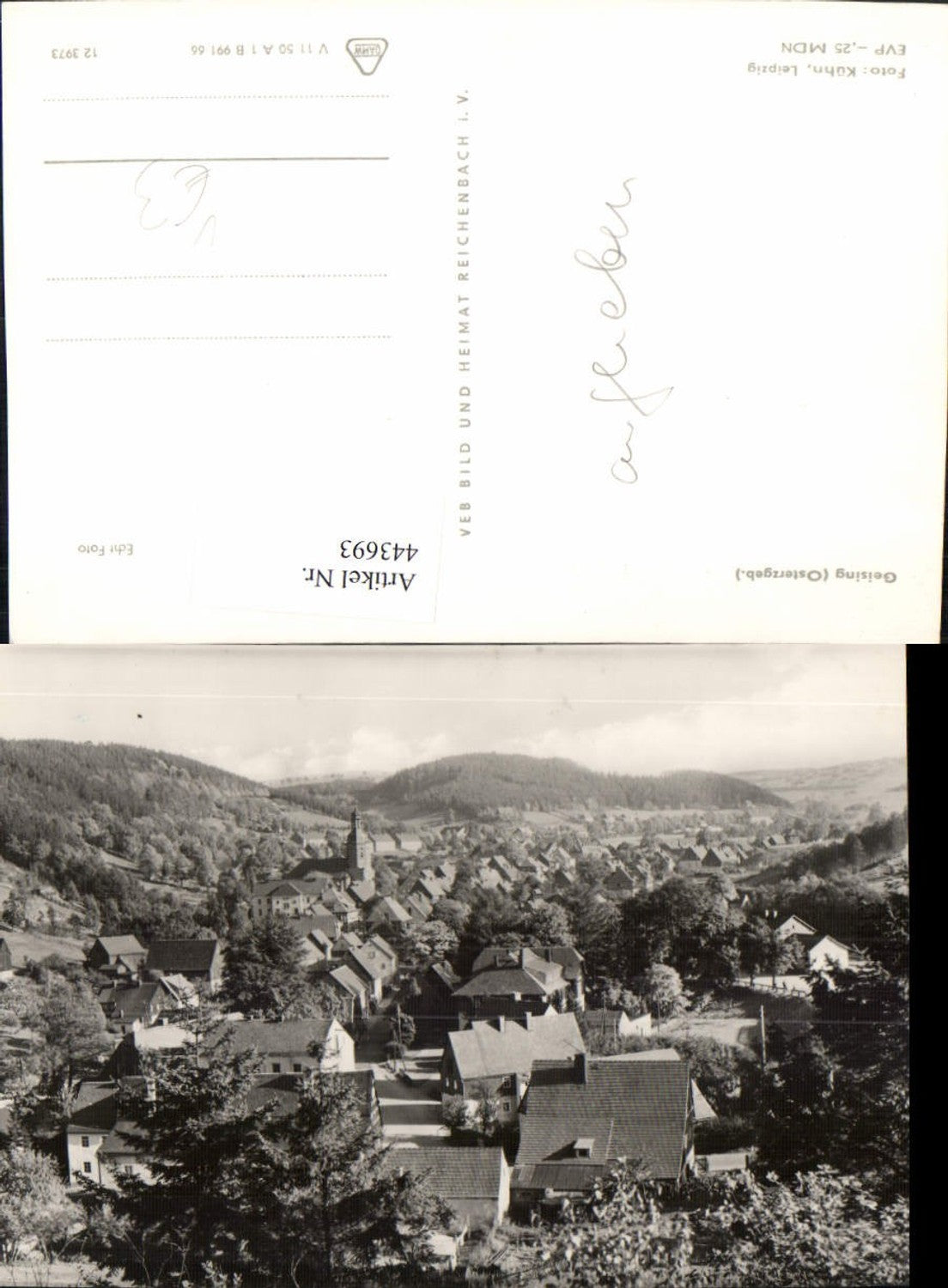 443693,Geising im Osterzgebirge Totale pub VEB