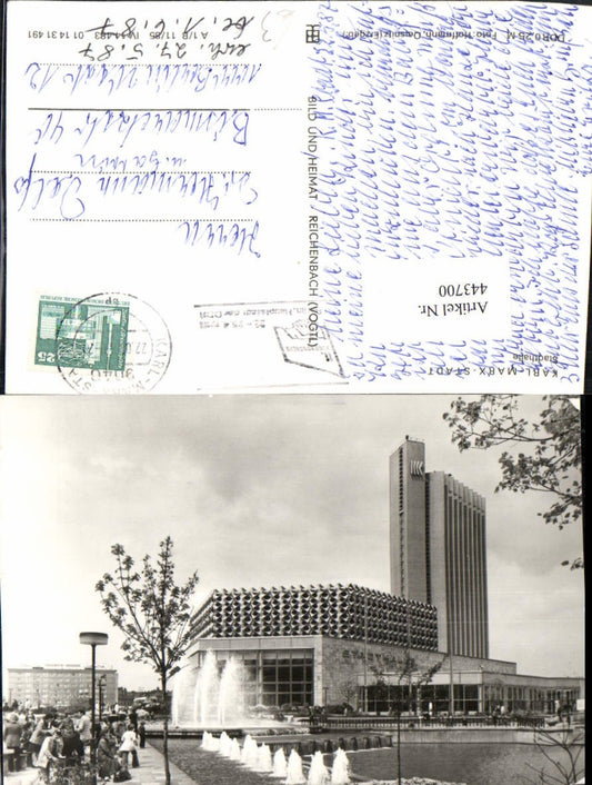 443700,Chemnitz Stadthalle Gebäude pub VEB