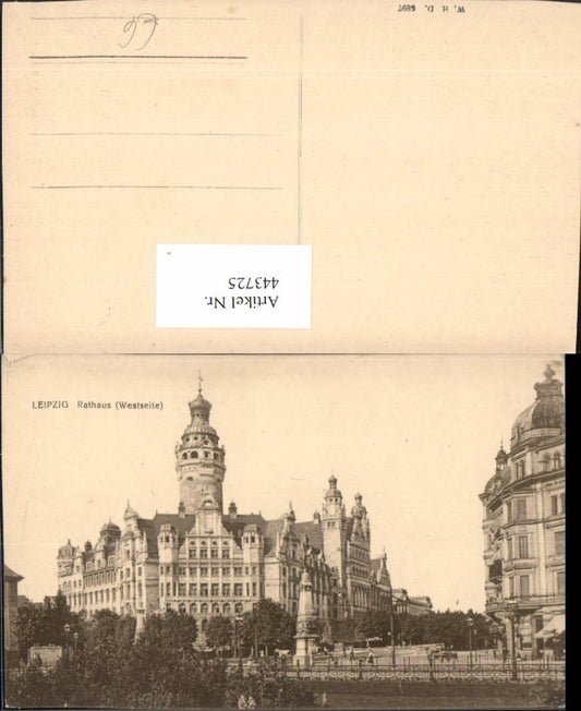 443725,Leipzig Rathaus Gebäude