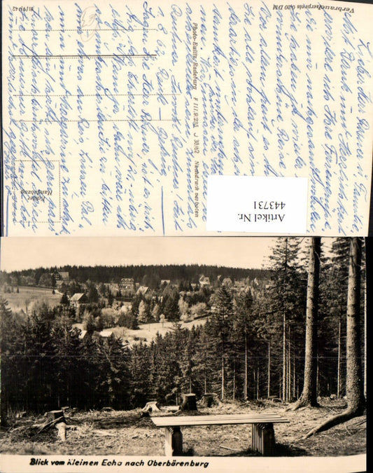 443731,Blick vom kleinen Echo nach Oberbärenburg Teilansicht