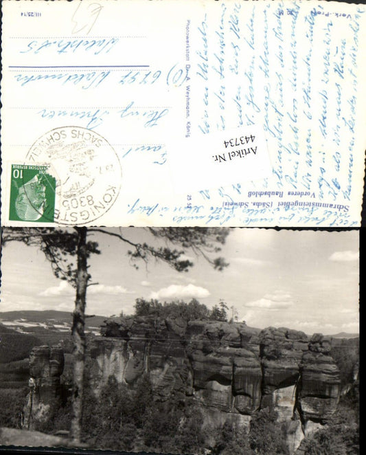 443734,Sächsische Schweiz Schrammsteingebiet Raubschloss b. Königstein