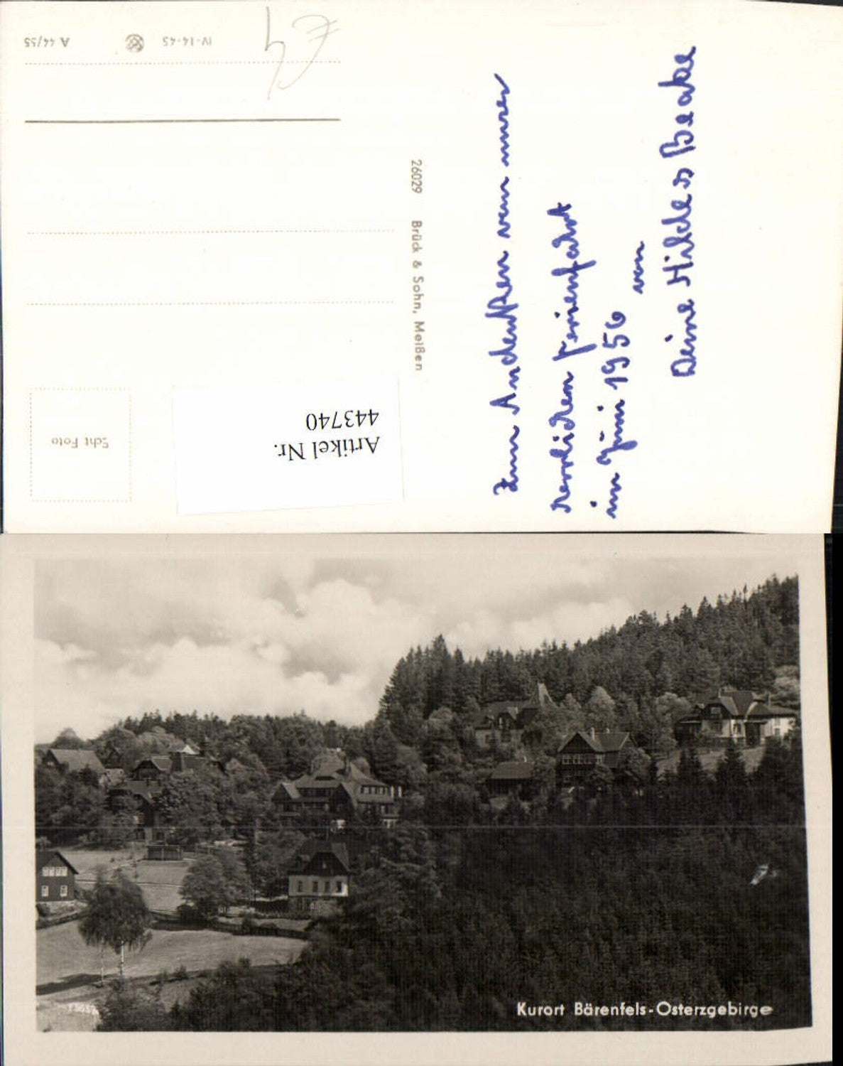 443740,Bärenfels im Osterzgebirge Teilansicht