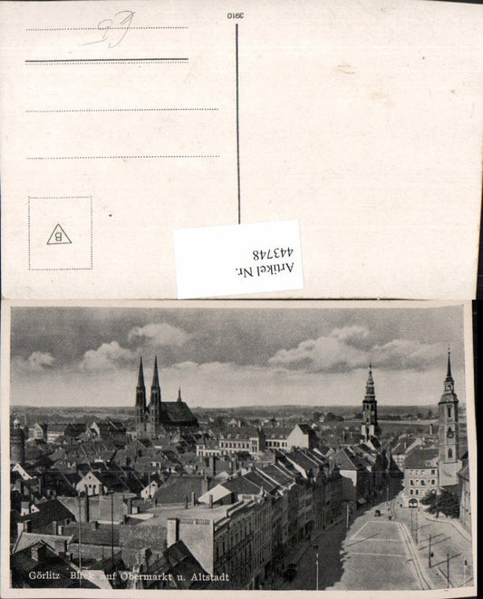 443748,Görlitz Blick auf Obermarkt u. Altstadt Teilansicht