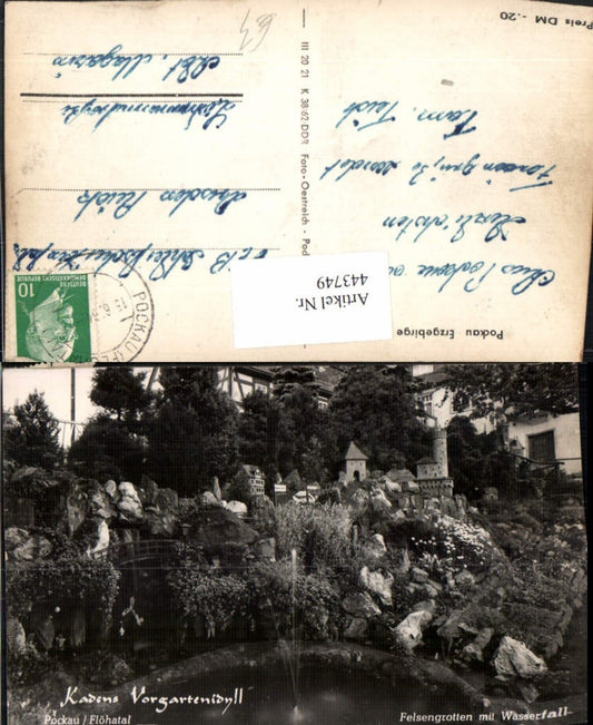 443749,Pockau im Erzgebirge Felsengrotten m. Wasserfall Miniatur