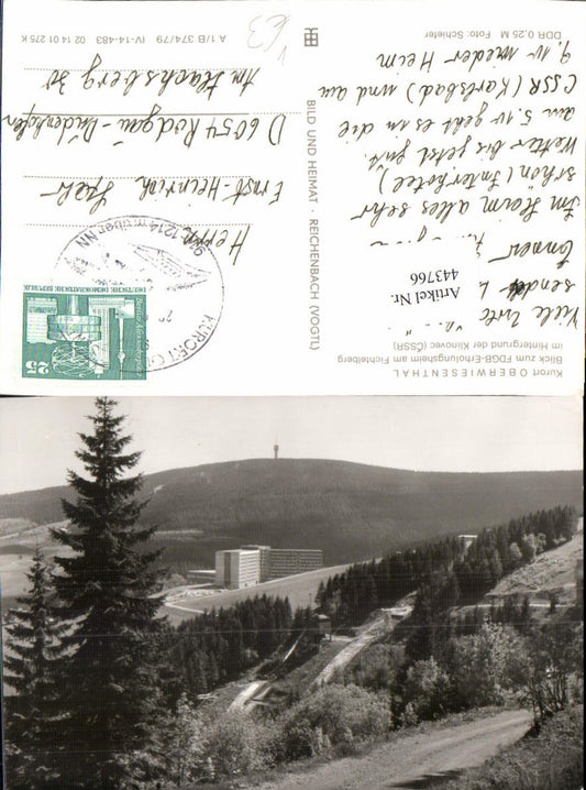 443766,Oberwiesenthal Erholungsheim am Fichtelberg m. Klinovec puv VEB