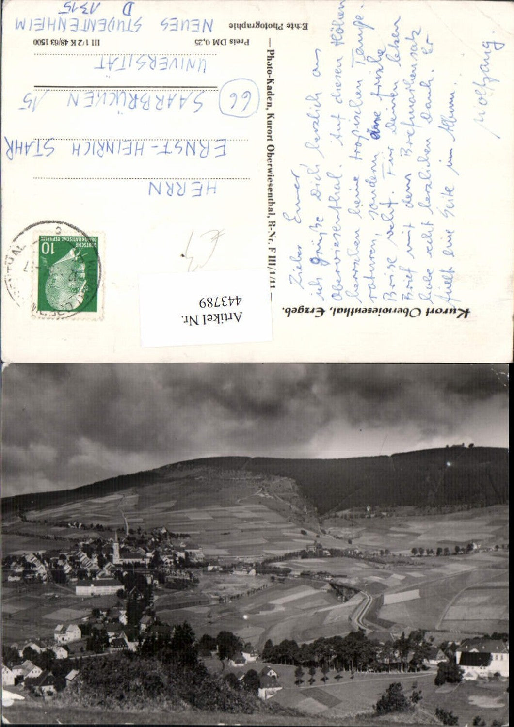 443789,Oberwiesenthal im Erzgebirge Totale