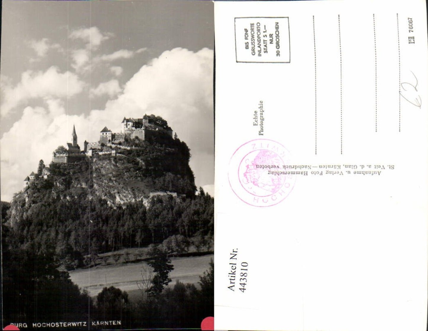 443810,Burg Hochosterwitz b. St. Georgen am Längsee