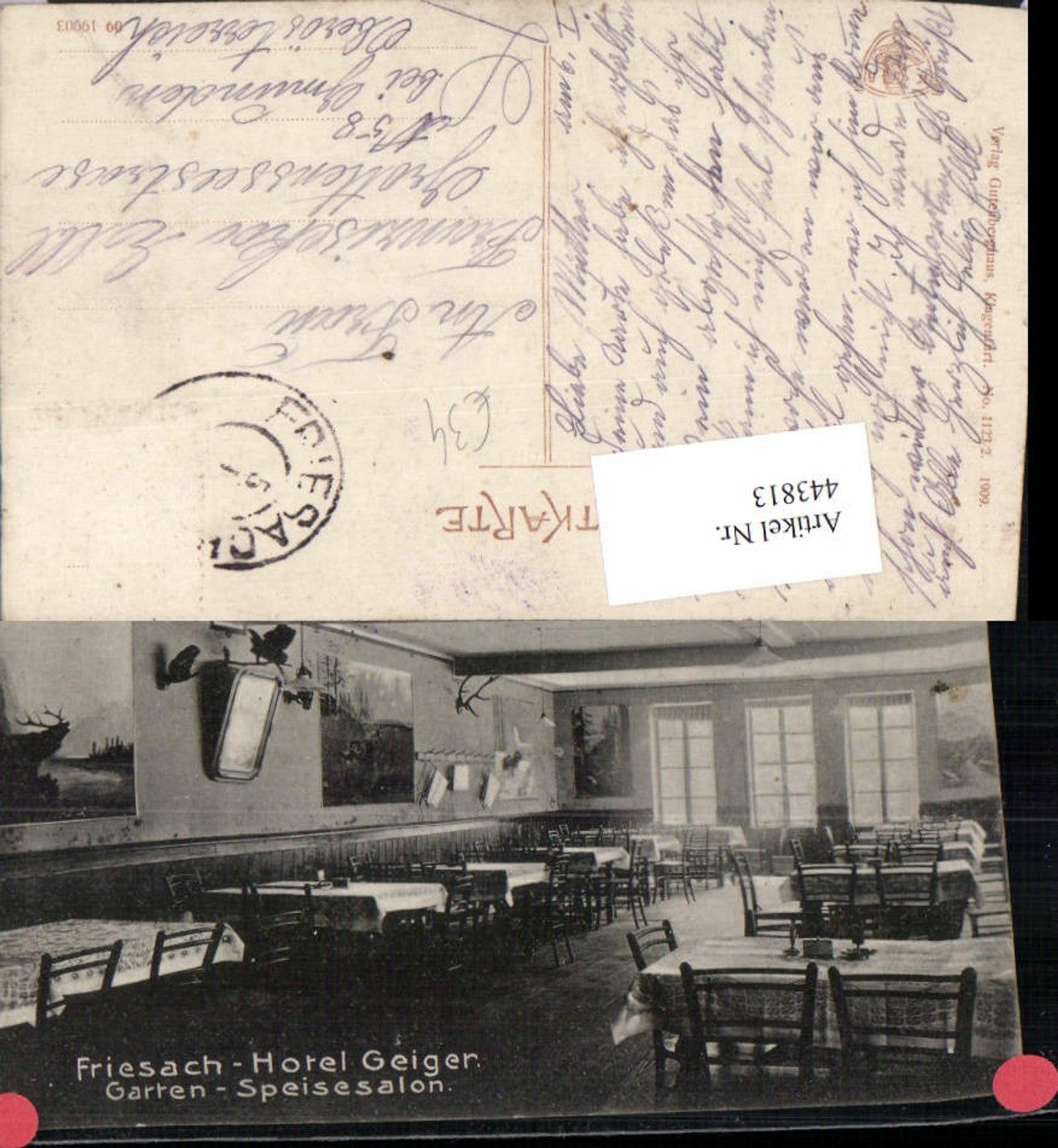 443813,Friesach Hotel Geiger Garten Speisesalon Innenansicht