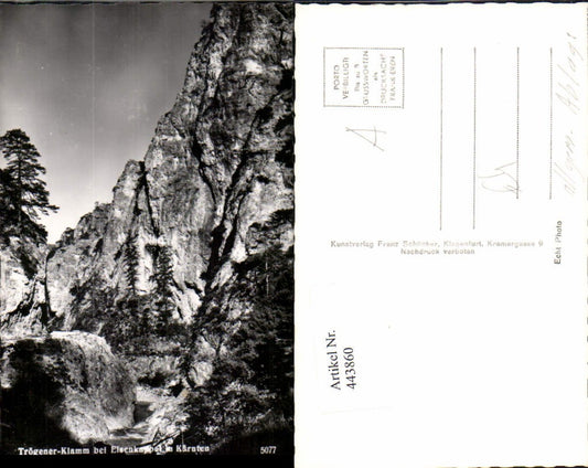 443860,Trögener-Klamm b. Eisenkappel in Kärnten Felsen
