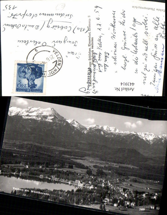 443914,Velden am Wörthersee Totale Bergkulisse pub Franz Schilcher 769