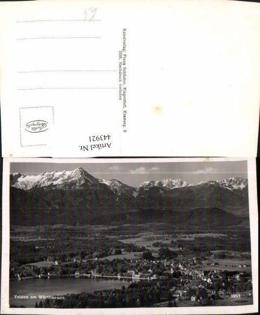 443921,Velden am Wörthersee Totale Bergkulisse pub Franz Schilcher 3353