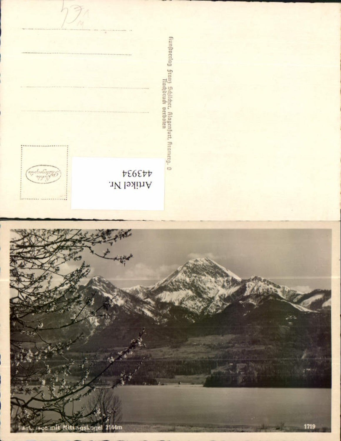 443934,Faakersee See b. Faak m. Mittagskogel Bergkulisse pub Franz Schilcher 1719