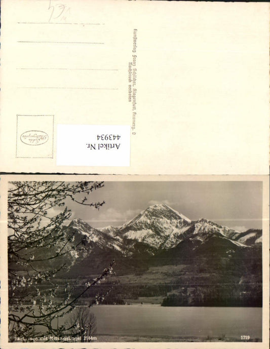 443934,Faakersee See b. Faak m. Mittagskogel Bergkulisse pub Franz Schilcher 1719